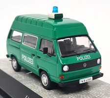 Ixo 1/43 - VW Volkswagen T3a Bus Hochdach Polizei Diecast Scale Model Car