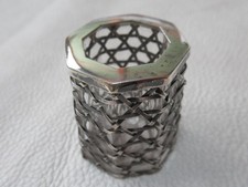 Vintage 70er Jahre Silber Glas