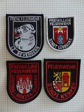 4x Ärmelabzeichen Aufnäher Patches Feuerwehr Nordrhein-Westfalen NRW