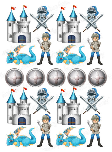 Ritter mittelalter tortenbild - mittelalter,