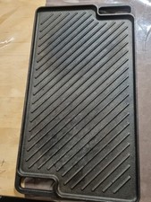 Kochmann Gusseisen Grillplatte 45 x 25cm – beidseitig nutzbar – Hochwertige...