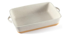 Hanseküche Auflaufform - Hochwertiger Keramik, Edles Design, Weiß