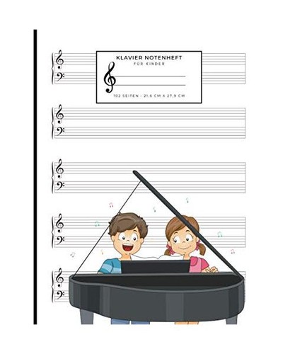 Klavier notenheft für kinder - notenheft,
