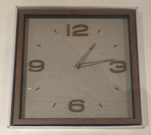 Wanduhr mit braunem rahmen - braunem,