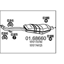 Auspuff MTS NEU für BMW E34