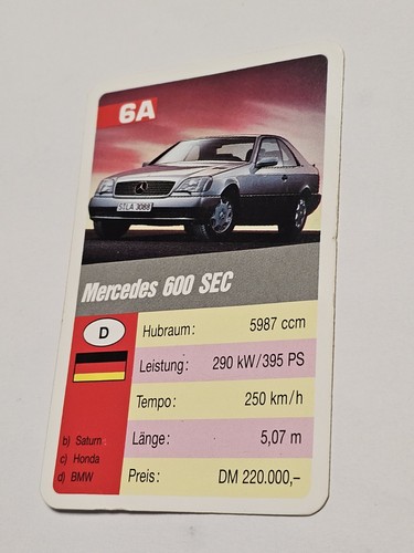Mercedes benz 600 - sec, 6a-