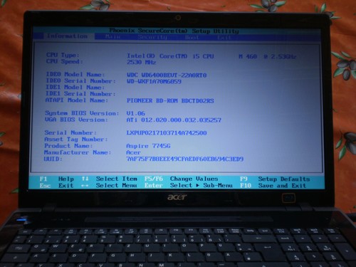 Acer aspire 7745 - 7745, g
