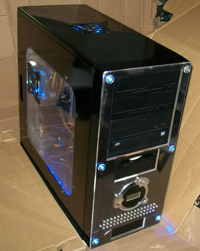 Gaming mit retro blue led - gaming,