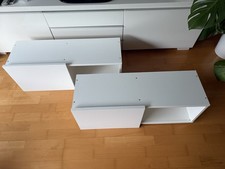 IKEA ÖSTHAMRA 2x WANDREGAL/WANDHÄNGESCHRANK MIT SCHIEBETÜR WEIẞ TOP