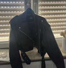 Zara Biker Leder Jacke Größe