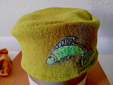 Wollwalk Mütze mit Seidensamt