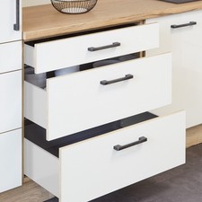 Spanplattenset Schubladensystem Junker Slim B-Ware 500x 500/900/1000 mm weiß