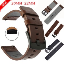 Leder Silikon Armband für Samsung Galaxy Watch 3 4 5 42 46mm Active 2 Gear S2 S3