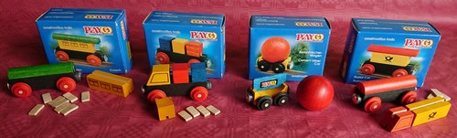 4er set wagen holzeisenbahn - 4er, set,