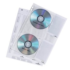DURABLE 4er CD-/DVD-Hüllen A4 transparent, 5 St.