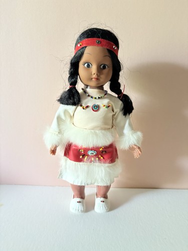 Vintage indianer puppe mit - vintage,