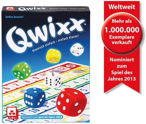 Qwixx nominiert zum spiel - zum, des
