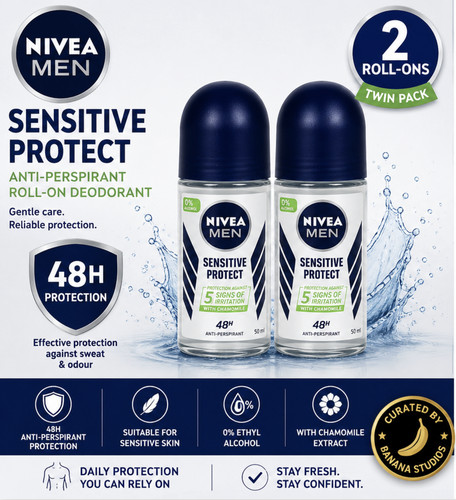 Nivea men sensitive protect - 2x,