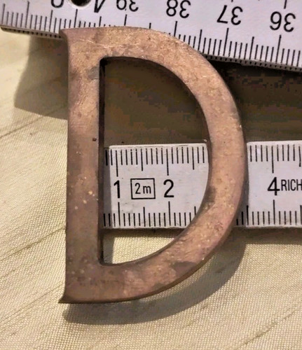 Vintage alter kupfer buchstabe - alter,