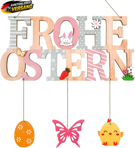 Osterdekoration holzschild zum - osterdekoration,