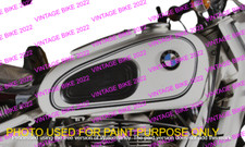 BMW R26 1956-60 R27 1960-1966 WEISSER STAHL GAS KRAFTSTOFF BENZINTANK / PASSE...