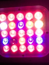 GrowKing LED Grow Light 75W 25x3W Full Spectrum 1 LED Defekt Grow