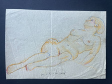Akt - Frau - Zeichnung - signiert - um 1950 ehem. Student Münchner Kunstakademie