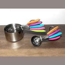 Messbecher und Messlöffel Set, 10 Stück, U-Taste