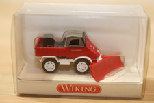 Wiking 8610728 Feuerwehr Unimog 411 mit Schneepflug OVP, H0, 1:87