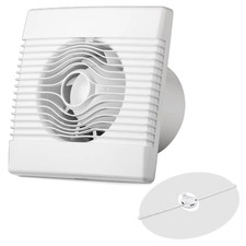 Badlüfter Lüfter Wandlüfter Ventilator Wohnraumlüfter Rückstauklappe Leise