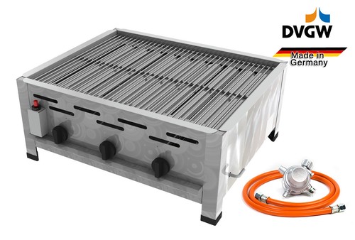 Flammen edelstahl gasgrill - 3,