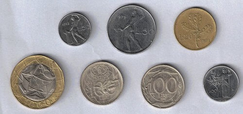 Italy lira mixed - mixed, set