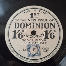 ELSIE CARLISLE Body And Soul /