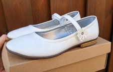 Mädchenschuhe weiss Grösse 35 für Kommunion, Blumenmädchen
