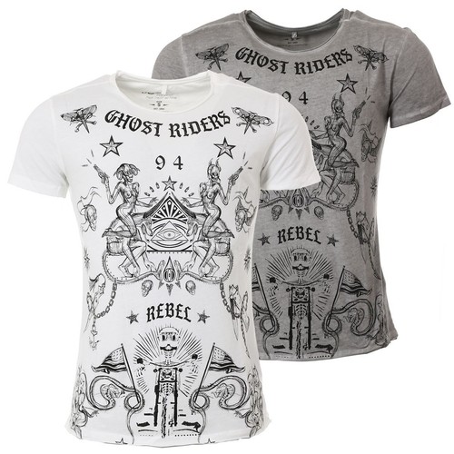 Key largo herren shirt - t-shirt, ghost