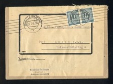 KONTROLLRAT Nr.920 (2) ORTS-BRIEF AUTO HALLE (SAALE) 6.7.1946 !!! (963728)