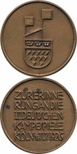 Olympic Games Olympische Spiele 1924 Deutsche Kampfspiele 1926 medaille