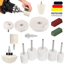 14PCS Polierscheibe Chrom-Alu Felgen Polierset für Bohrmaschine Polieraufsatz