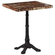 Raues Mangoholz Bistrotisch