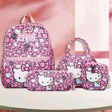 Hello Kitty 4-teiliges Rucksack-Set mit Umhängetasche & Federmäppchen