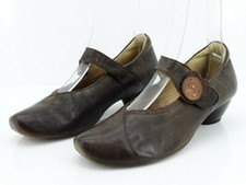 Think Damen Schuhe Pumps Ballerinas Freizeit Halbschuhe Gr 39 Leder Braun