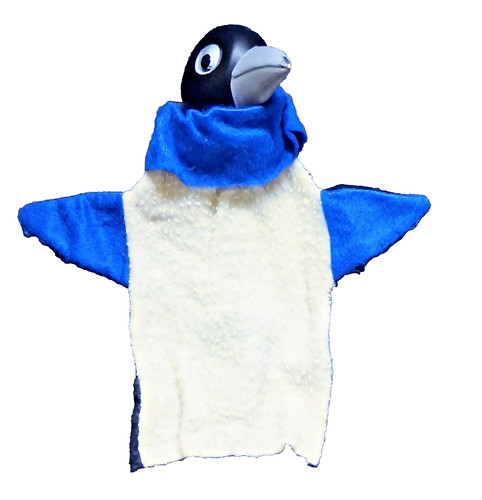 Ddr handpuppe frau elster - handpuppe,