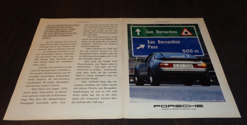 Porsche 944 reklame - porsche, (1984)