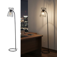 Stehlampe Schwarz Metall