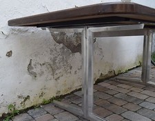 Esstisch/Konferenztisch Nelson-Ära Aluminium-Tisch dining table mid century