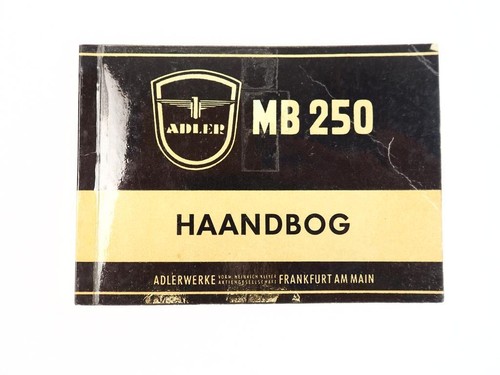 Adler mb250 motorrad - adler,