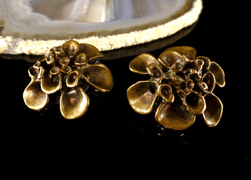 Bronzeschmuck renmoosblüte - bronzeschmuck,