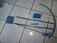 Lego Eisenbahn Schienen 4,5V 12 V blau mit Schwellen und Stromschienen oval