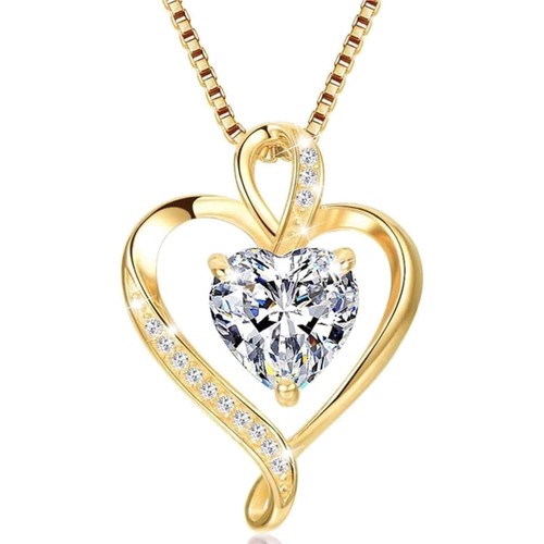 Herz halskette damen silber - halskette,