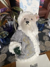 wertvoller, 28 cm großer limit. Steiff Weihnachtsteddy, Silber v. 2016, RAR!
